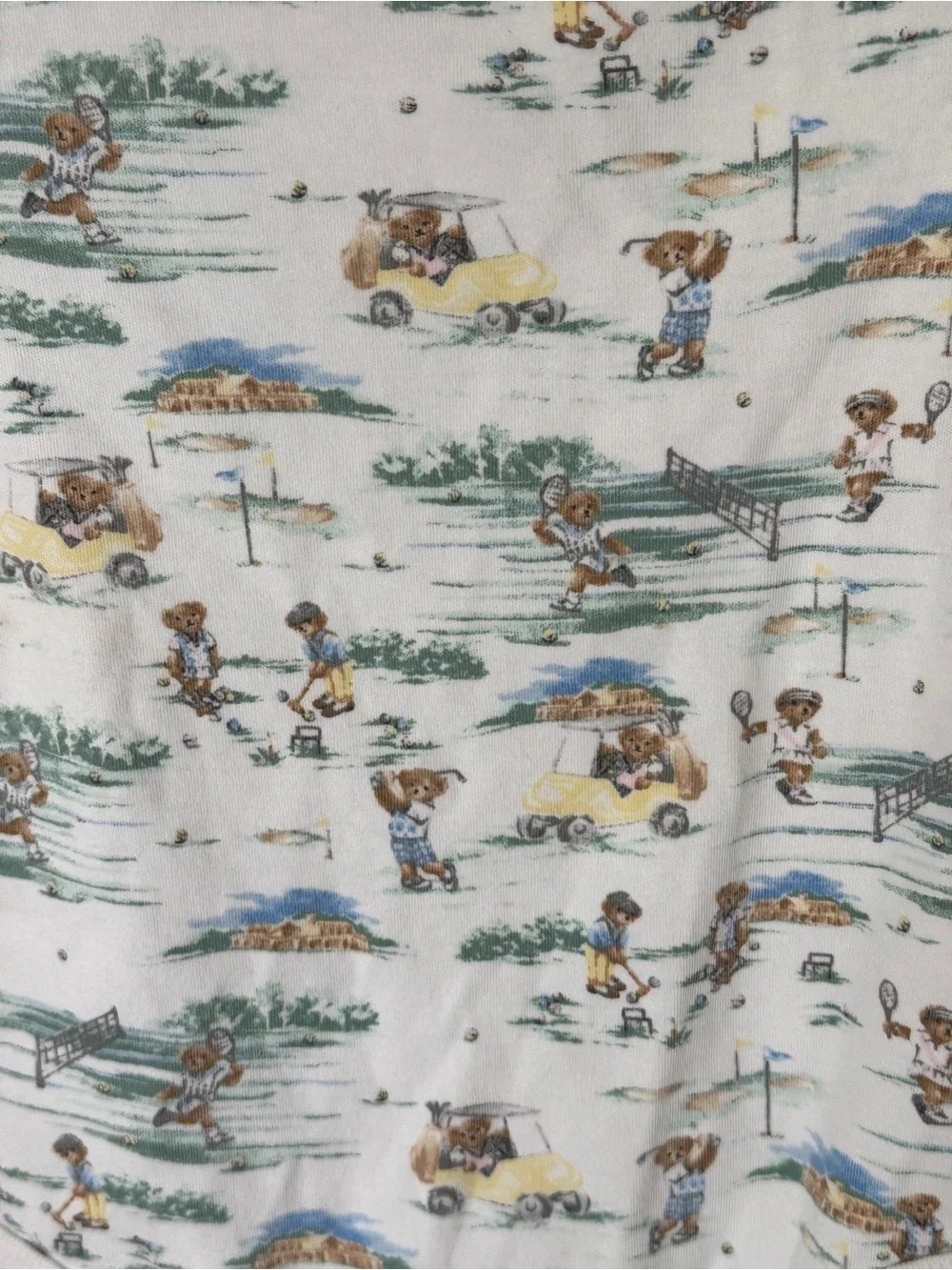 Ralph Lauren teddy bear onesie polo golf tennis countryclub baby girl boy unisex